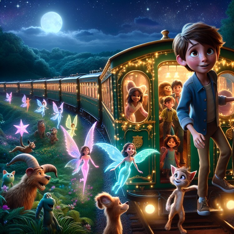 A little boy named Tommy embarks on a magical journey aboard the Midnight Train to Starland.