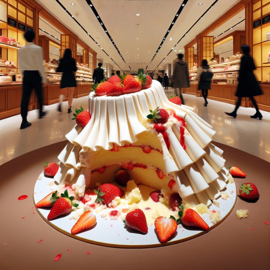 Takashimaya, a luxury department store in Japan, has apologized for delivering 807 collapsed strawberry Christmas cakes out of the 2,900 that were ordered, sparking a social media backlash.
