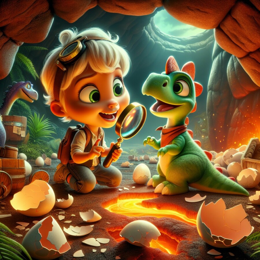 Daisy the dinosaur detective and her mischievous sidekick Benny solve mysteries and teach valuable life lessons.