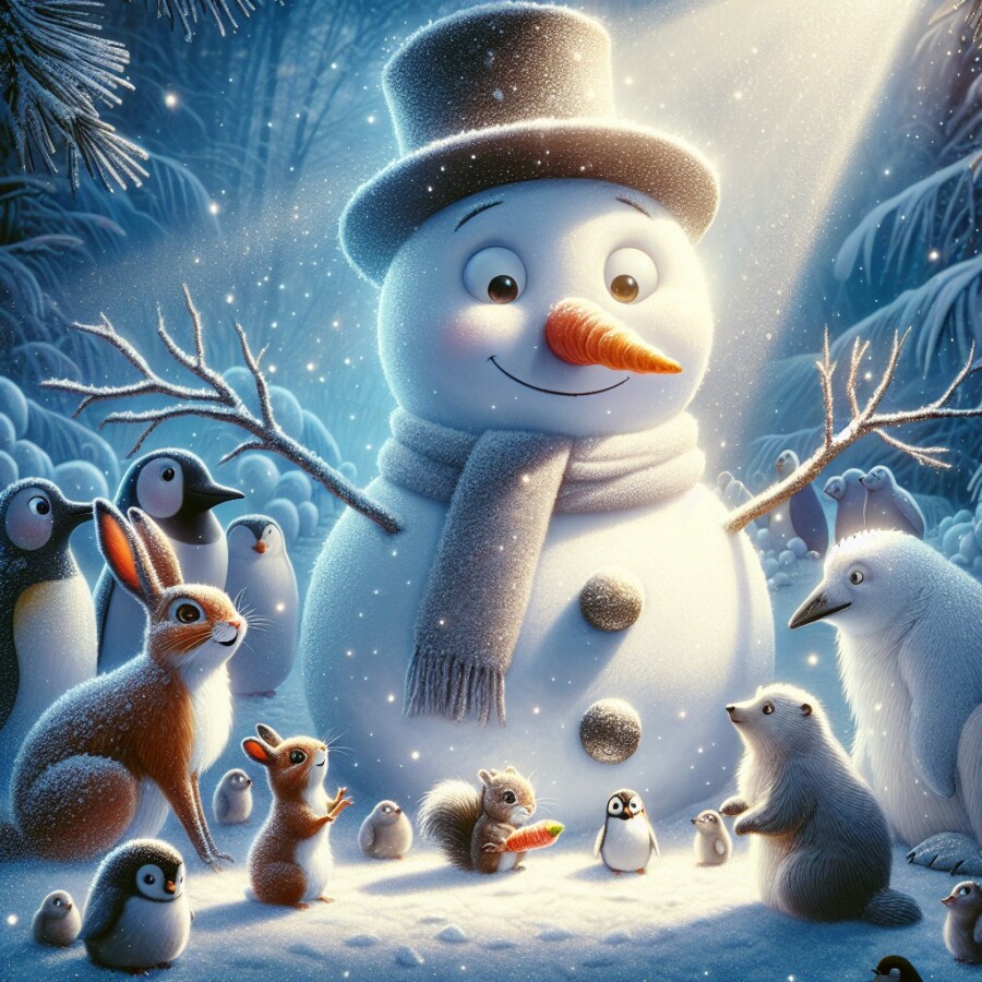 A sleepy snowman named Frosty embarks on a quest to find his missing carrot nose.