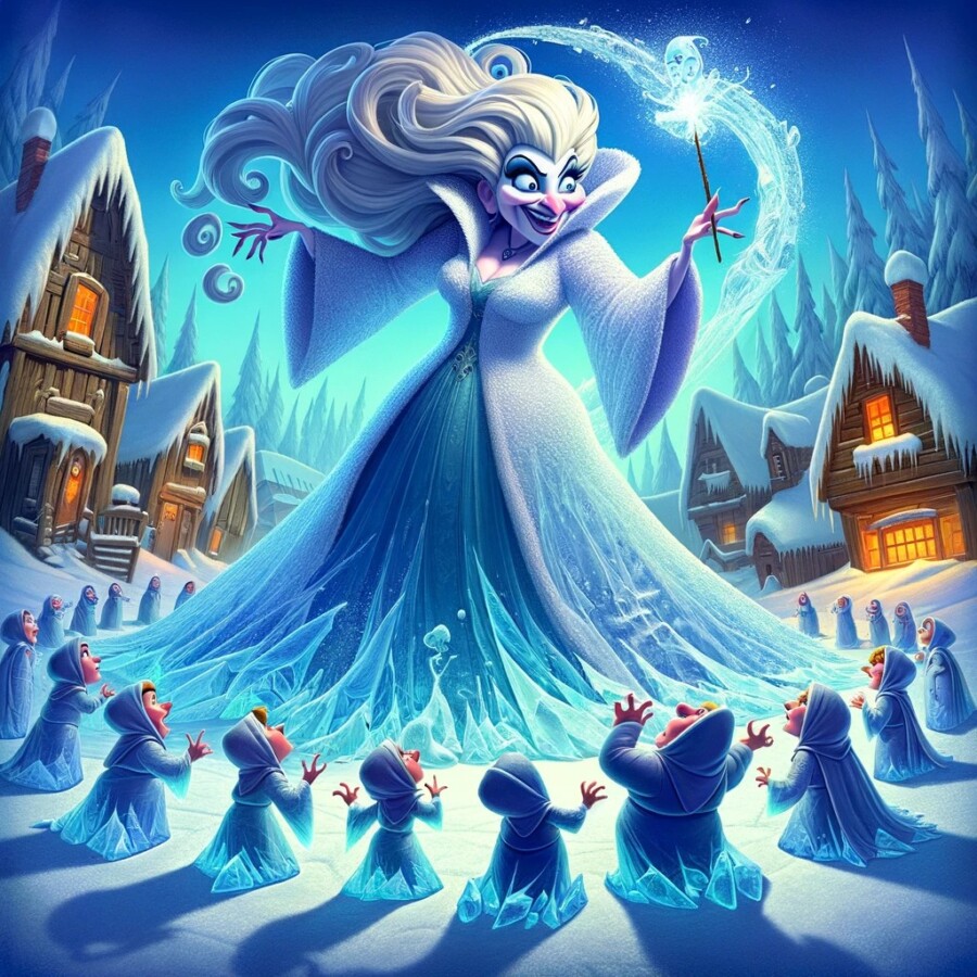 A brave girl named Lily breaks the Snow Queen's spell with an act of kindness.