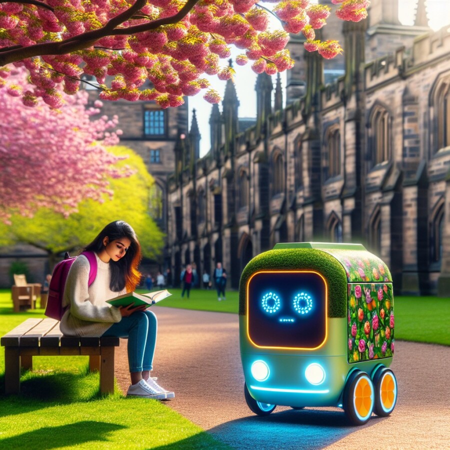 University of Edinburgh is conducting a trial project using autonomous vehicles to deliver food to students, showcasing the potential of this technology in various settings.