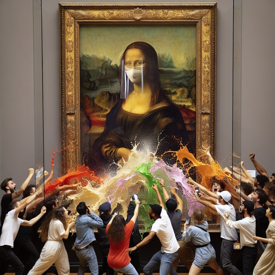Protesters' soup-throwing at the Mona Lisa highlights calls for food system reform and sustainability.