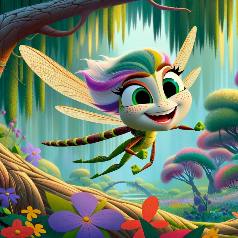 Dara the daring dragonfly embarks on a quest, only to discover that the true treasure is within.
