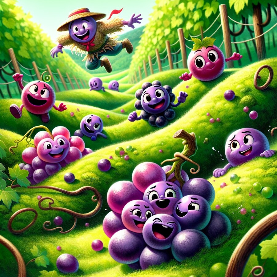 George and his grape friends escape the vineyard, overcoming obstacles and finding a world full of adventures.