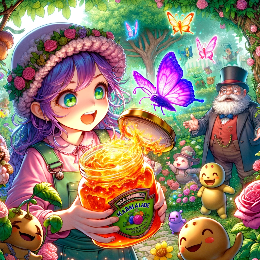 A little girl named Lily discovers a jar of magical marmalade that brings everything to life.