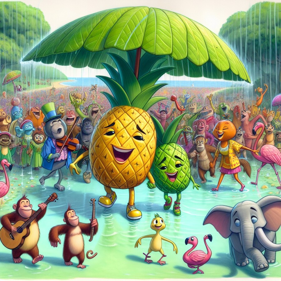 The Peculiar Pineapple Parade brings joy and unity to the magical land of Fruitopia.