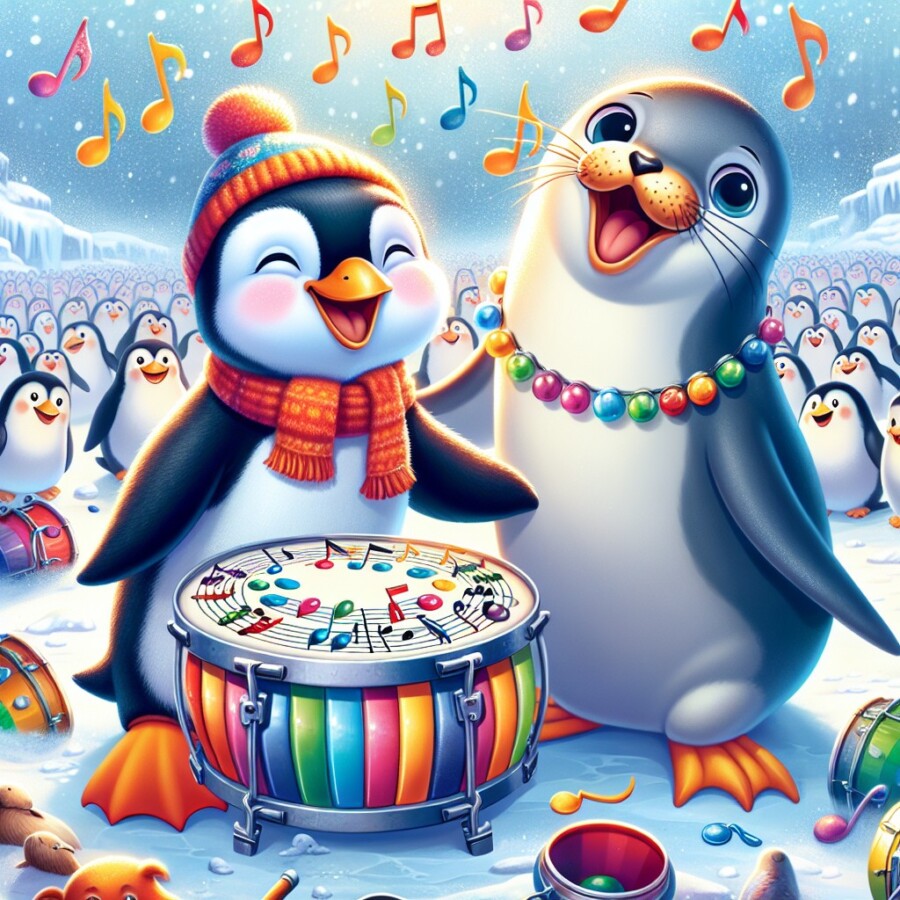 Peter the mischievous penguin learns the importance of bringing joy to others through a grand party.