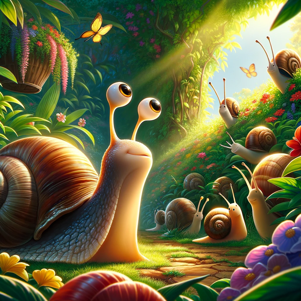 A snail named Sam learns that true happiness comes from following your own path.