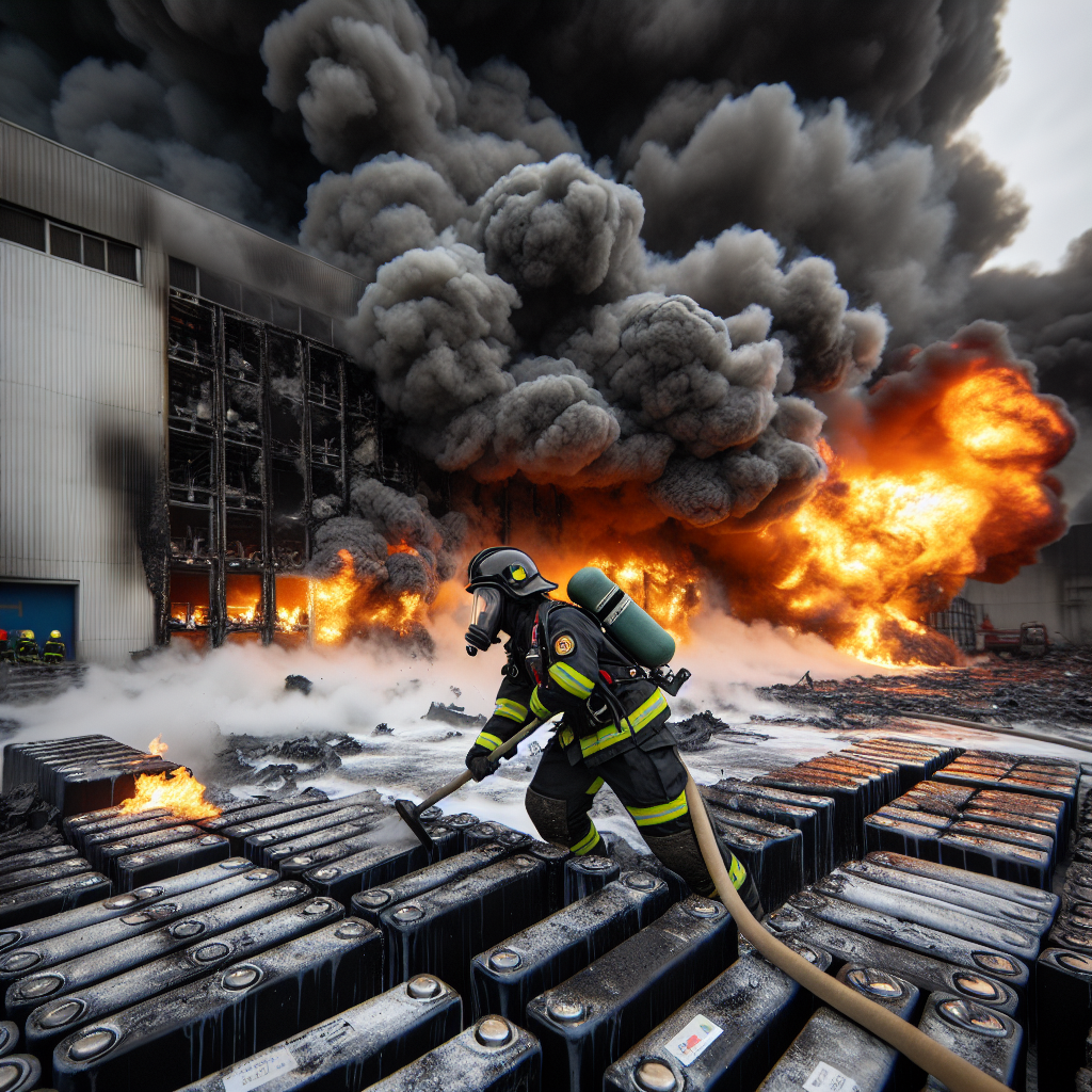 A massive factory fire in South Korea claims 22 lives after lithium batteries explode.