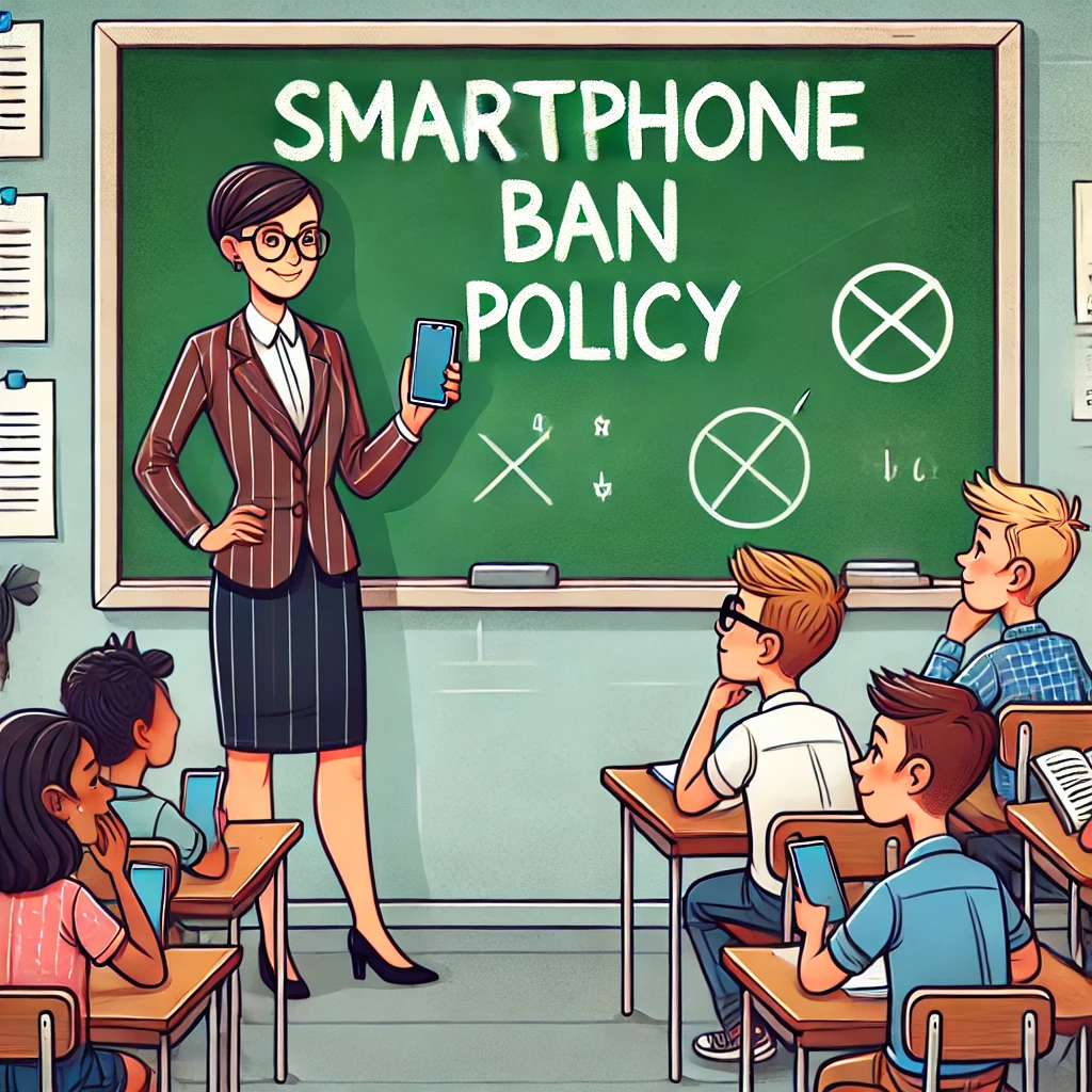 US states consider banning smartphones in schools due to concerns over children's dependency and negative effects on mental health.