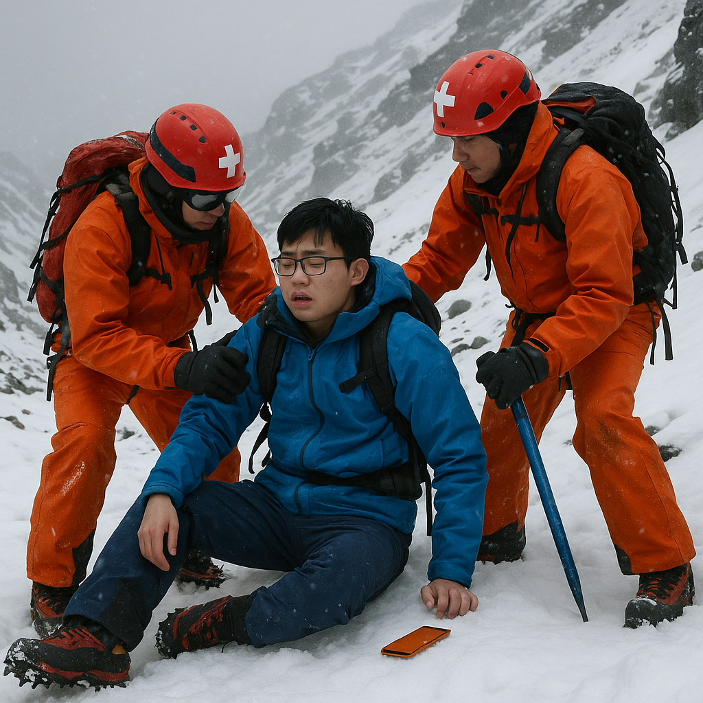 A Chinese student was rescued twice from Mount Fuji, igniting safety concerns for off-season climbers.