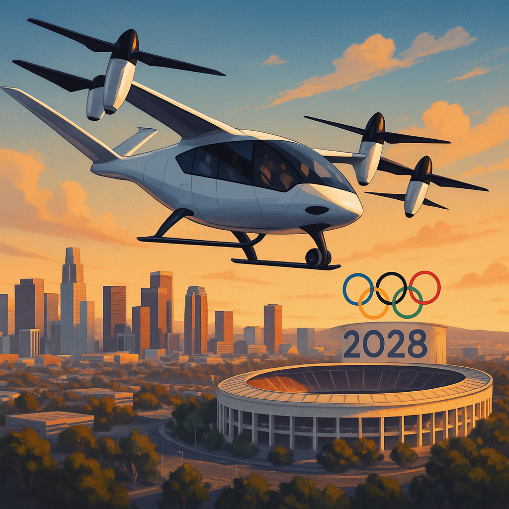 LA28 plans to revolutionize transportation with air taxis for the 2028 Olympic Games in Los Angeles.