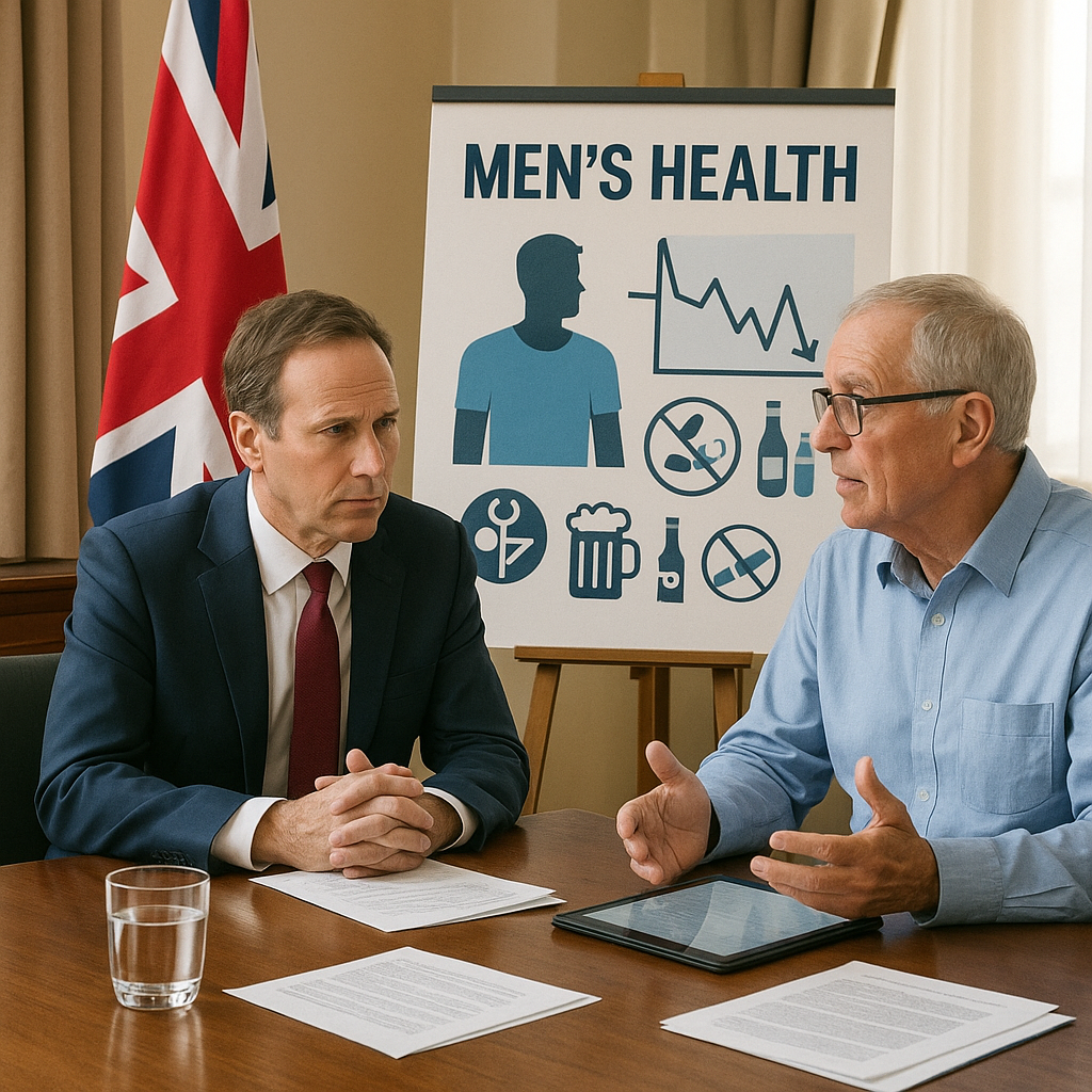 The UK government plans a men's health strategy to address significant health disparities and promote awareness.