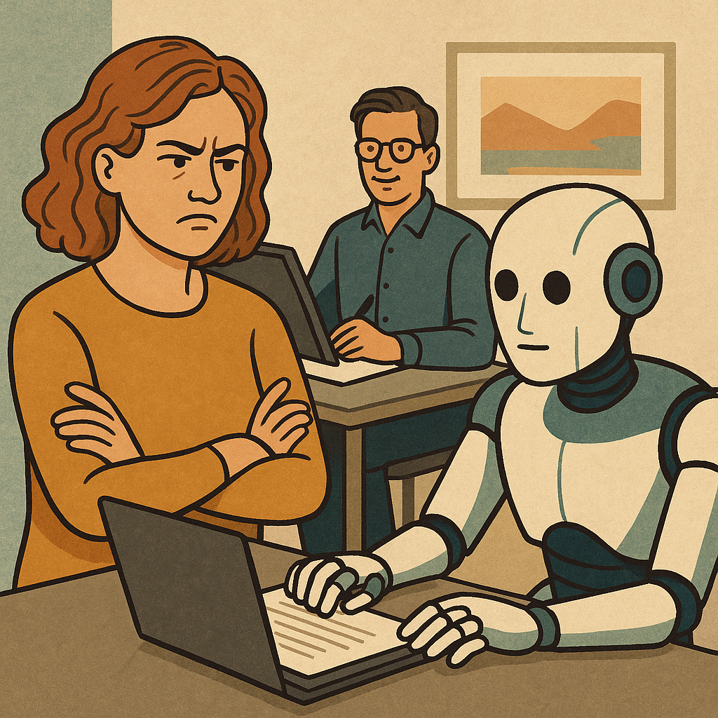 Resistance to AI highlights a struggle between preserving human creativity and embracing technological advancements.