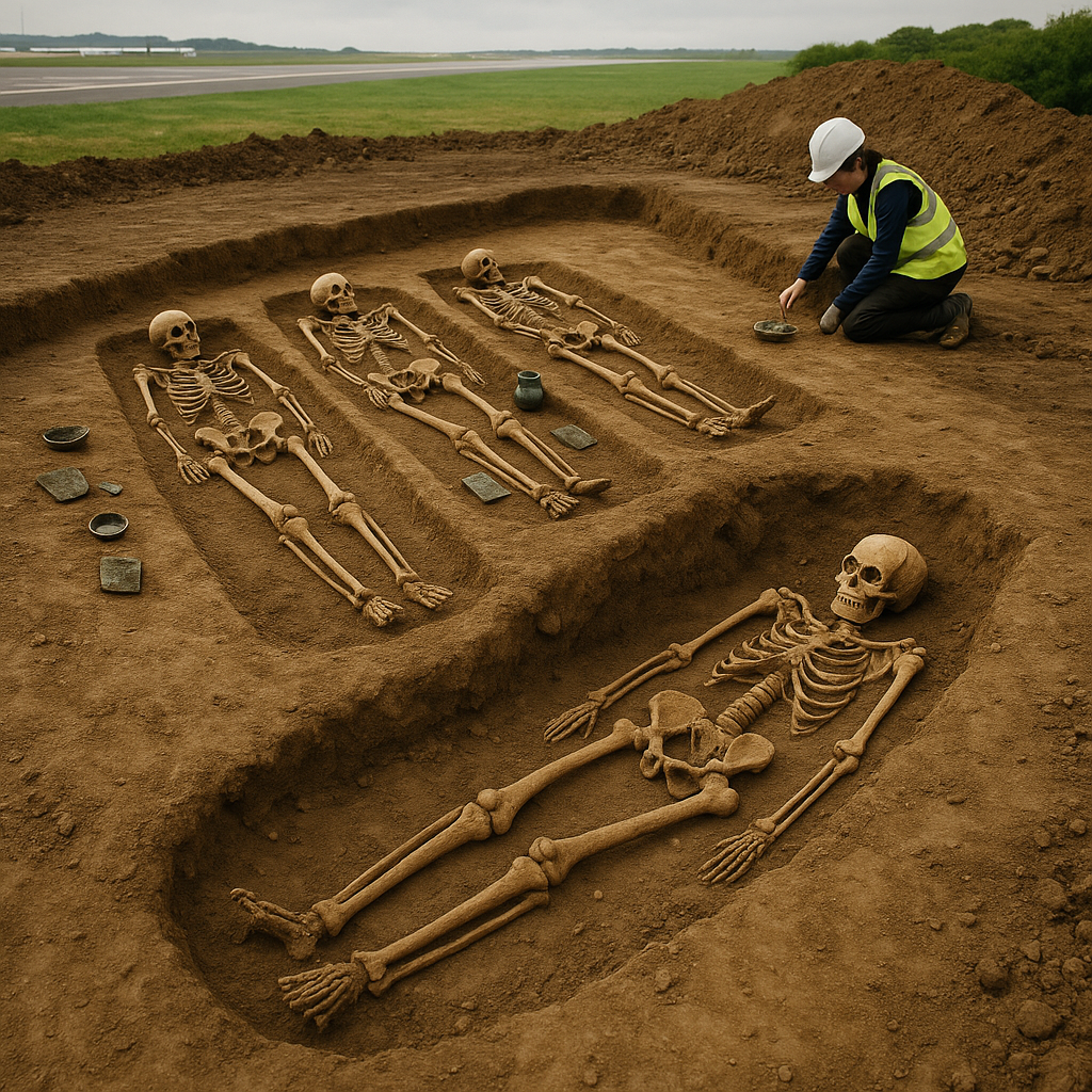 A medieval cemetery near Cardiff Airport reveals intriguing insights into a complex, undocumented community.