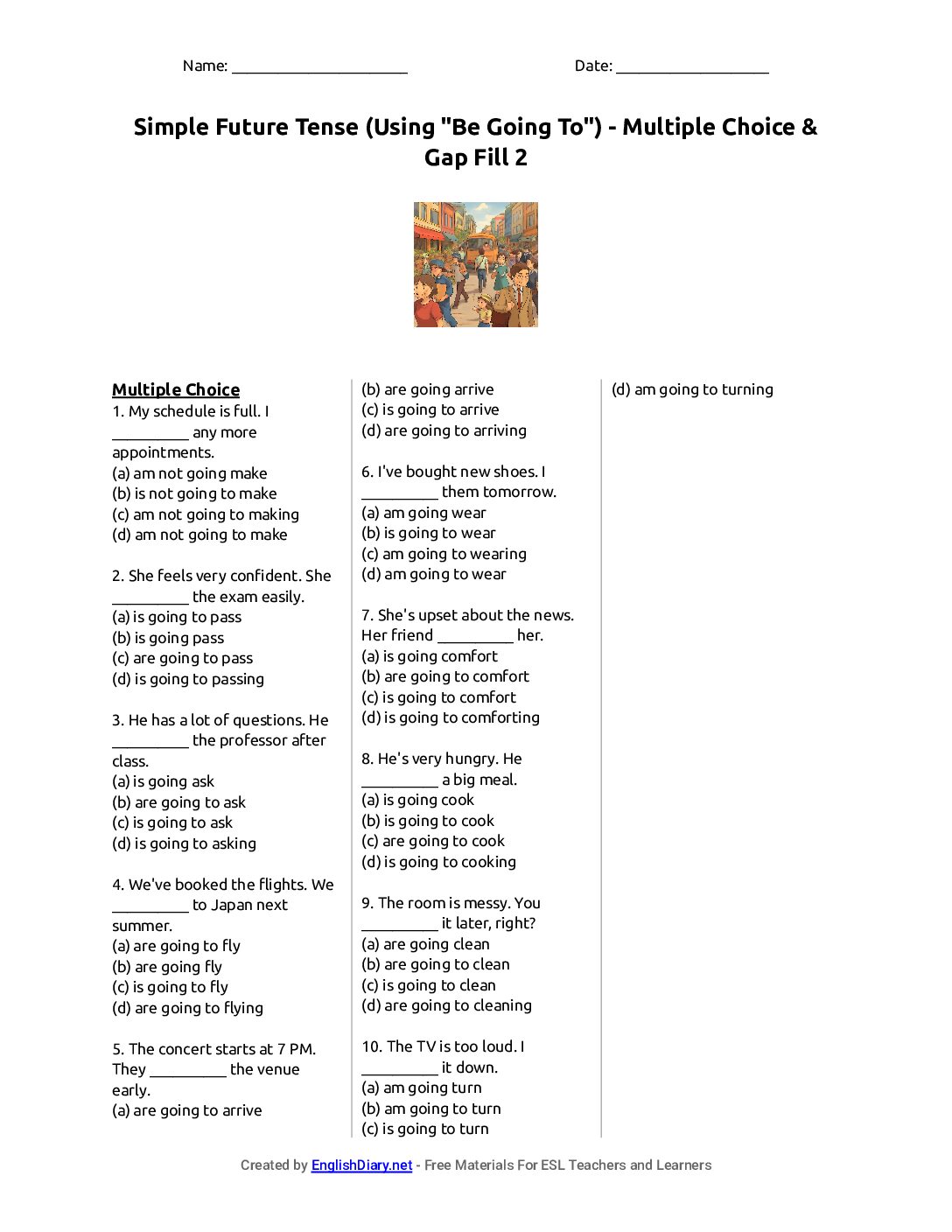 Preview of Simple Future Tense (Using