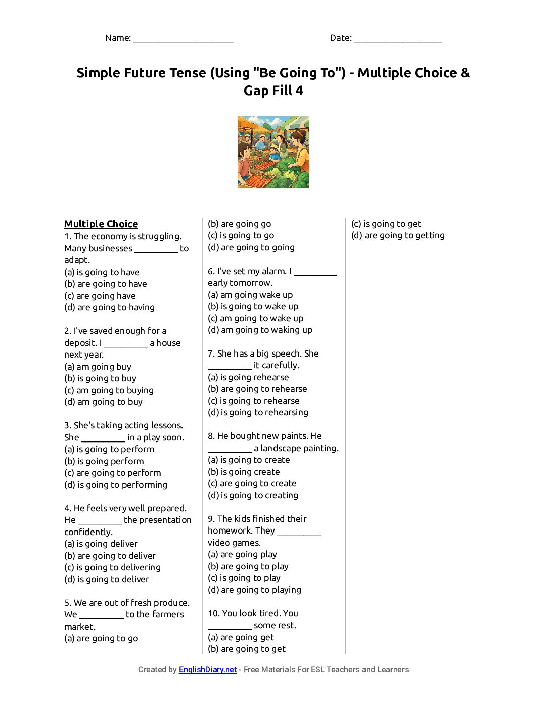 Preview of Simple Future Tense (Using 