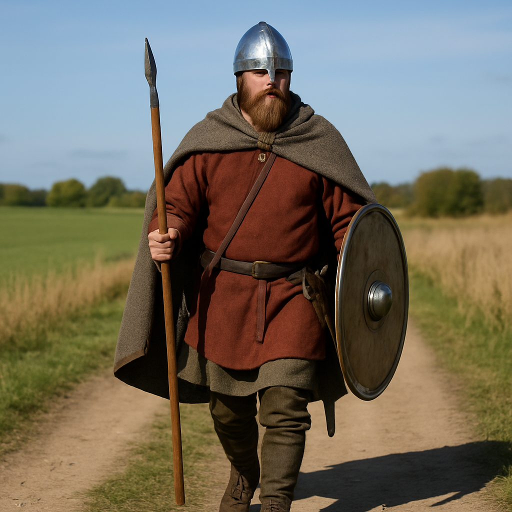 A history lover will walk 100 miles in Viking attire.