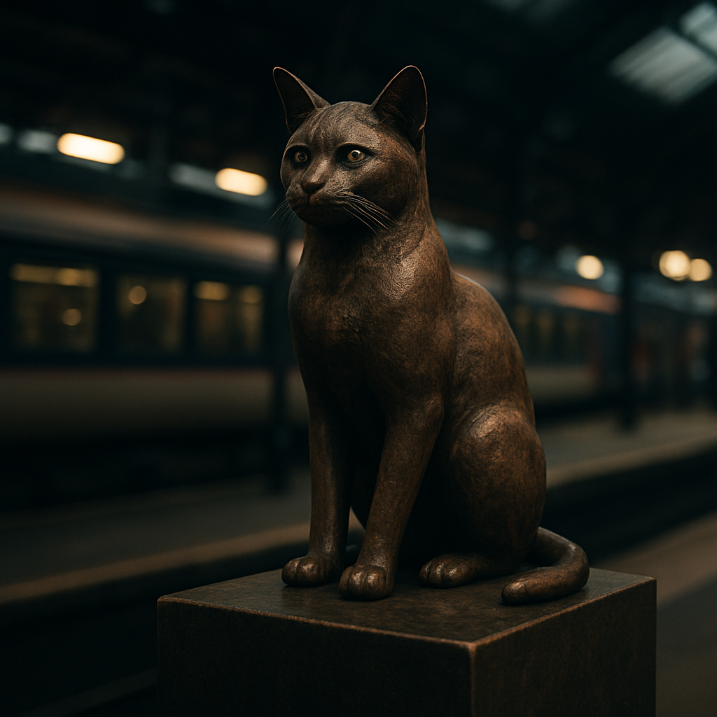 Stevenage railway station will honor Nala with a statue.