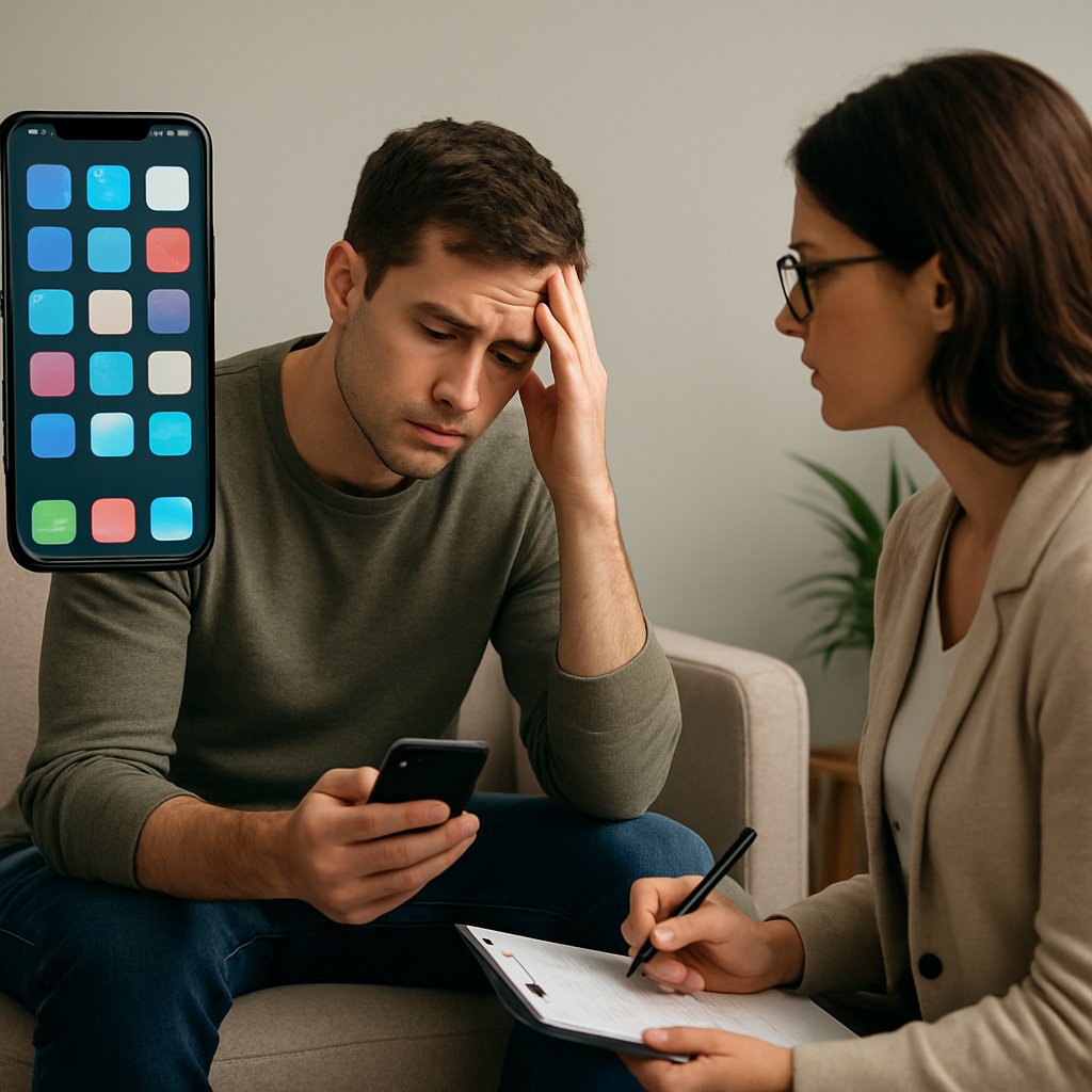 Therapy sessions tackle rising concerns over phone dependency.