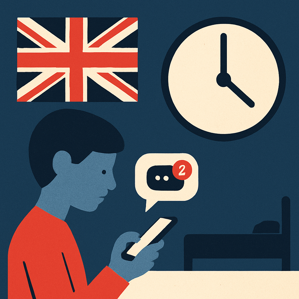 UK considers limiting teens' social media usage overnight.