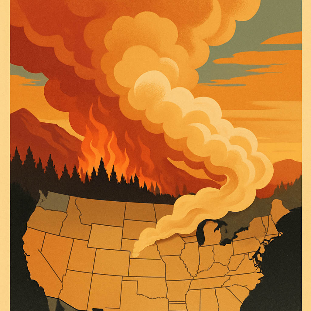 Canadian wildfires are affecting air quality in various US states.
