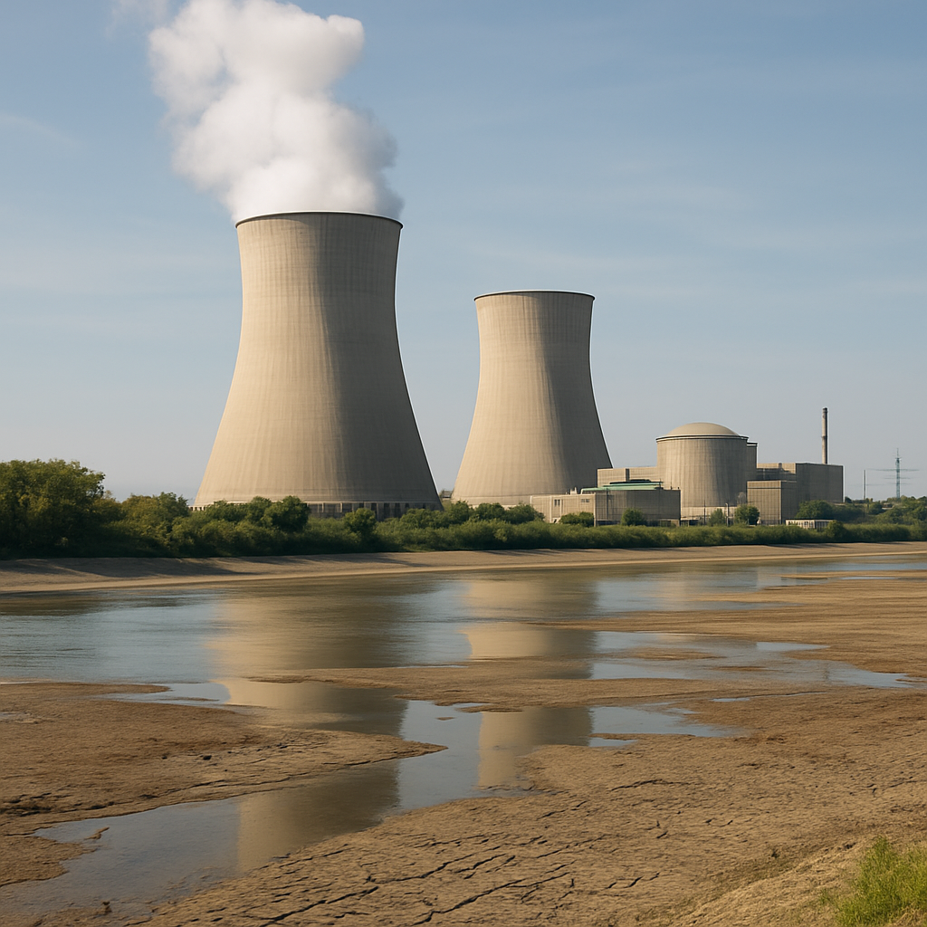 Low Danube levels from heat lead to plant closure in Romania.