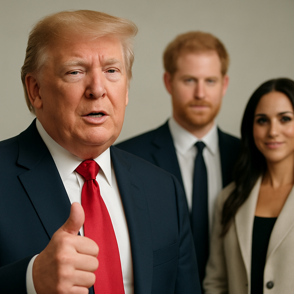 Donald Trump expressed his approval of Prince Harry and Meghan's decision to leave the US.